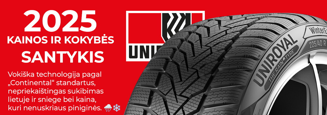 Uniroyal padangos – kainos ir kokybės balansas 2025