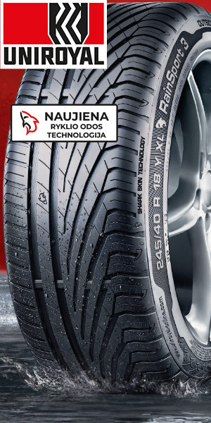 Uniroyal vasarinės padangos – naujiena ryklio odos technologija
